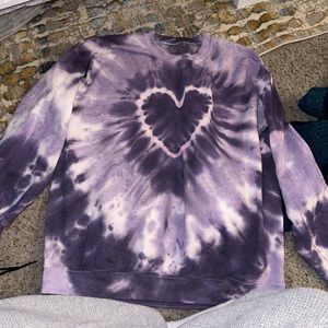 urban outfitters purple heart crewneck